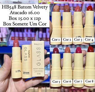 Batom Velvety Glass Ruby Rose (validade 10/2026)