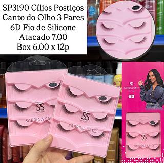 Cílios Postiços Canto do Olho 3 Pares Sabrina Sato
