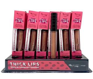 Lip Gloss Volumoso Thick Lips Cor 202 Max Love (somente avulso)