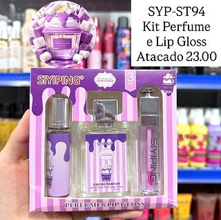 Kit Perfume e Lip Gloss Syiping
