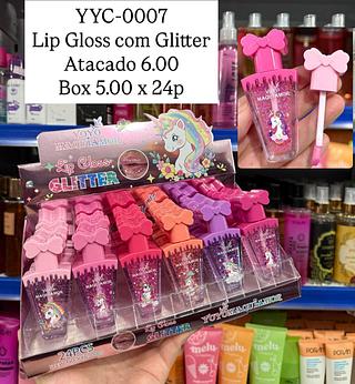 Lip Gloss com Glitter Yoyo Maquiamor