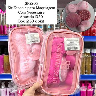Kit Esponja para Maquiagem com Necessaire Sabrina Sato