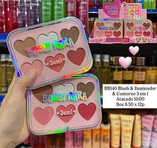 Blush & Iluminador & Contorno 3 em 1 Bobbi Rara