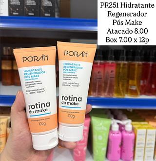 Hidratante Regenerador Pós Make Rotina da Make Poran