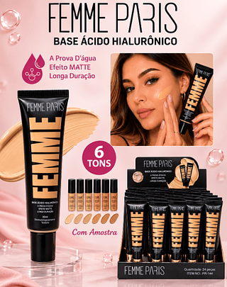Base Líquida Àcido Hialurônico Femme Paris