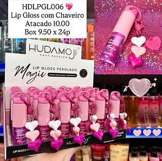 Lip Gloss com Chaveiro Hudamoji