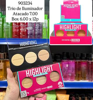 Trio de Iluminador Highlight Dermachem