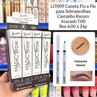 Caneta Delineadora para Sobrancelhas Castanho Escuro Magic Brow Luisance