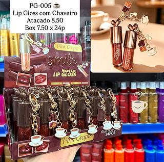 Lip Gloss com Chaveiro Pink Grape