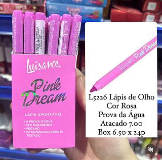 Lápis de Olho Pink Dream Cor Rosa Luisance