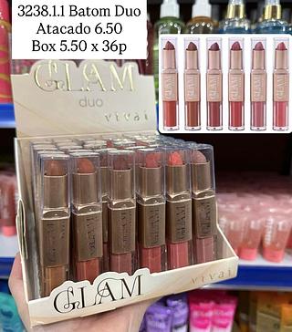 Batom Duo Glam Vivai