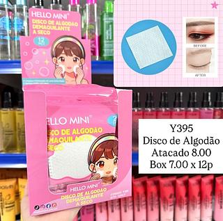 Disco de Algodão Demaquilante a Seco Hello Mini