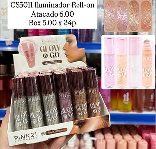 Iluminador Roll-on Glow & Go Pink 21 (somente peças)
