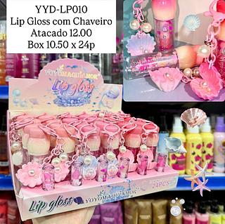 Lip Gloss com Chaveiro Yoyo Mauqiamor