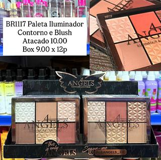 Paleta Iluminador Contorno e Blush 4 Angels
