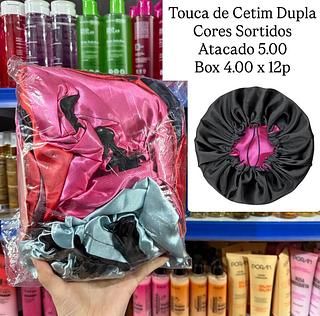 Touca de Cetim Dupla (cores sortidas)