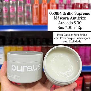 Máscara Antifrizz Brilho Supremo Pure.us