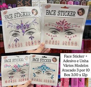 Face Sticker+Adesivo de Unha