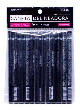 Caneta Delineadora Bellafeme Pacote com 12