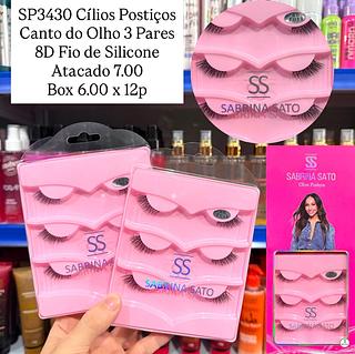 Cílios Postiços Canto do Olho 3 Pares Sabrina Sato F011