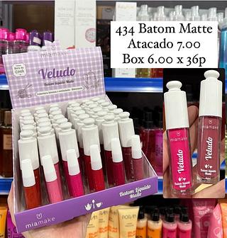 Batom Líquido Matte Veludo Mia Make (somente peças)