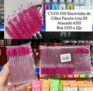 Kit com 50 Escovinhas Para Cílios e Sobrancelhas