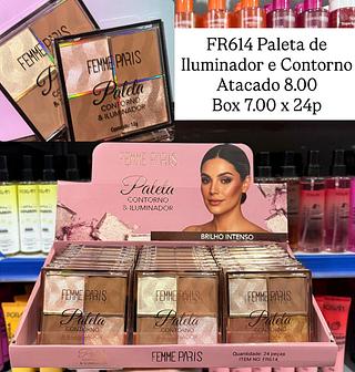 Paleta de Iluminador e Contorno Femme Paris