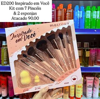 Inspirado em Você Kit com 7 Pincéis Macrilan