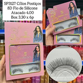 Cílios Postiços 8D Fio de Silicone Sabrina Sato