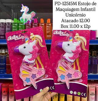 Estojo de Maquiagem Infantil Unicórnio Little Beauty