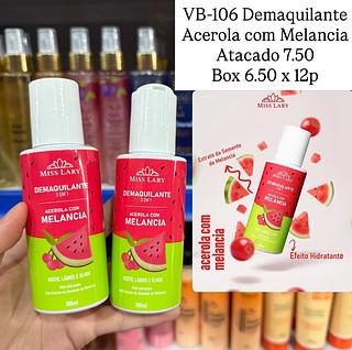 Demaquilante Acerola com Melancia Miss Lary
