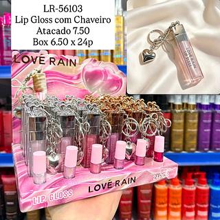 Lip Glos com Chaveiro Lové Rain