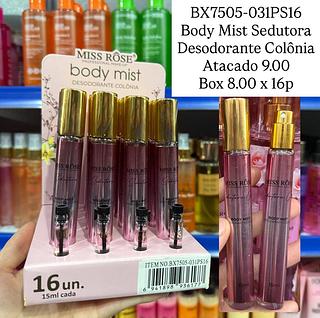 Body Splash Sedutora Desodorante Colônia Miss Rôse