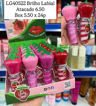 Brilho Labial Morango Febella