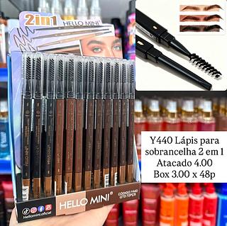 Lápis para Sobrancelhas 2 em 1 Hello Mini