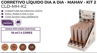 Corretivo Líquido Grupo 2 Dia a Dia Mahav