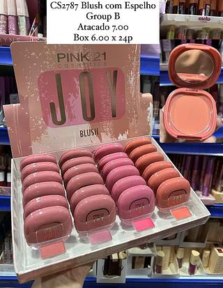 Blush com Espelho Grupo B Pink 21