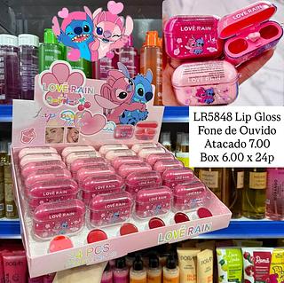 Lip Gloss Fone de Ouvido Love Rain
