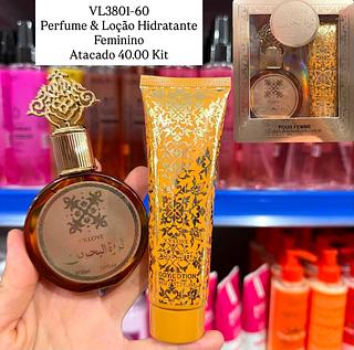 Kit Perfume e Loção Hidratante V.V Love
