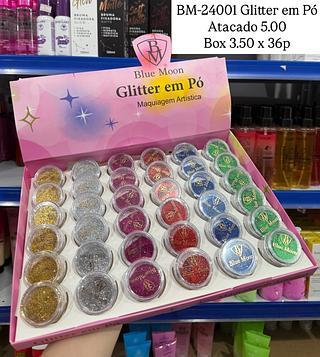 Glitter em Pó Blue Moon