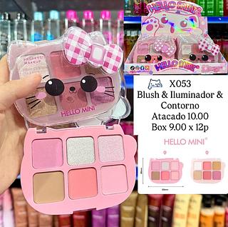 Blush & Iluminador & Contorno Hello Mini
