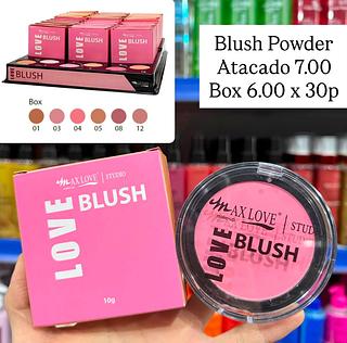 Blush Powder Compacto 01 ao 12 Max Love (somente box)
