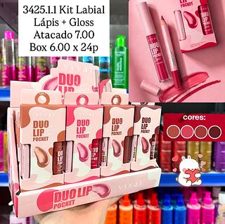 Kit Labial Lapis e Gloss Pocket Vivai