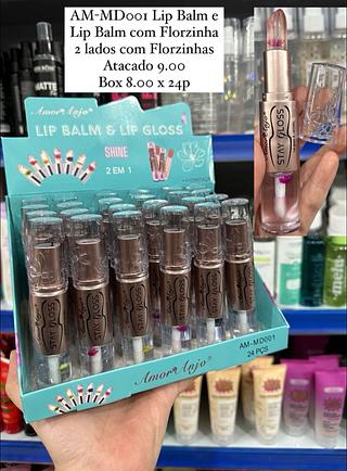 Lip Balm e Lip Gloss Stay Gloss Amor Anjo (somente peças)