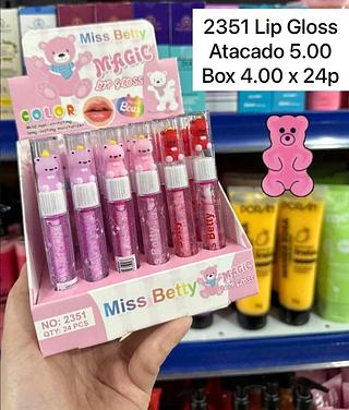 Lip Gloss Mágico Ursinho Miss Betty