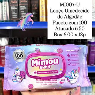 Lenço Umedecido de Algodão Mimou Face Beauty