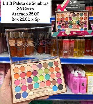 Paleta de Sombras Blooming Dots 36 Cores Luisance