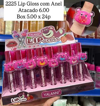 Lip Gloss com Anel Ursinho Lotso Yalanni (somente avulso)