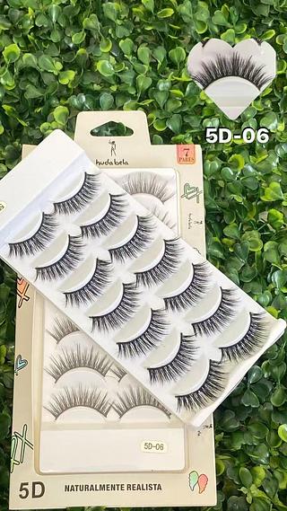 Cílios postiços 5D 7 Pares Amor Anjo