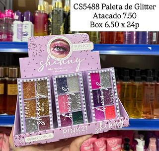 Paleta de Glitter Shinny Pink 21